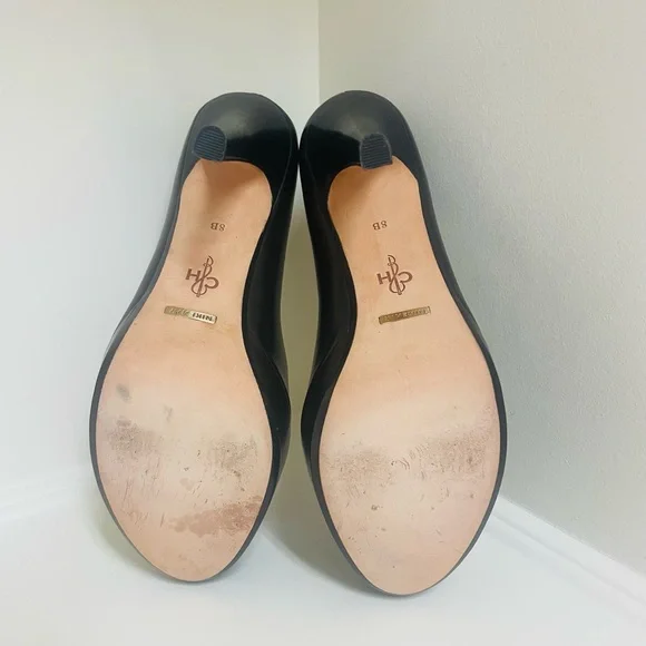 Cole Haan, Nike Air, Black Leather, Open Toe Pumps. Size 8 - Picture 9 of 9
